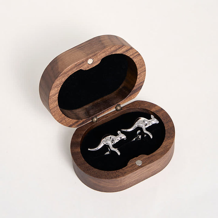 Gemelli da uomo in argento a forma di canguro, 1 paio - image 5