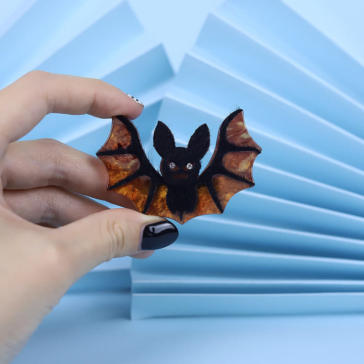Halloween Handmade Acrylic Bat Brooch - image 4
