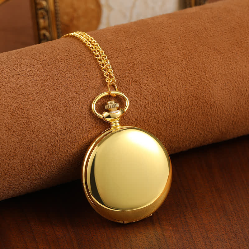 Orologio da tasca meccanico personalizzato inciso - Oro - image 8