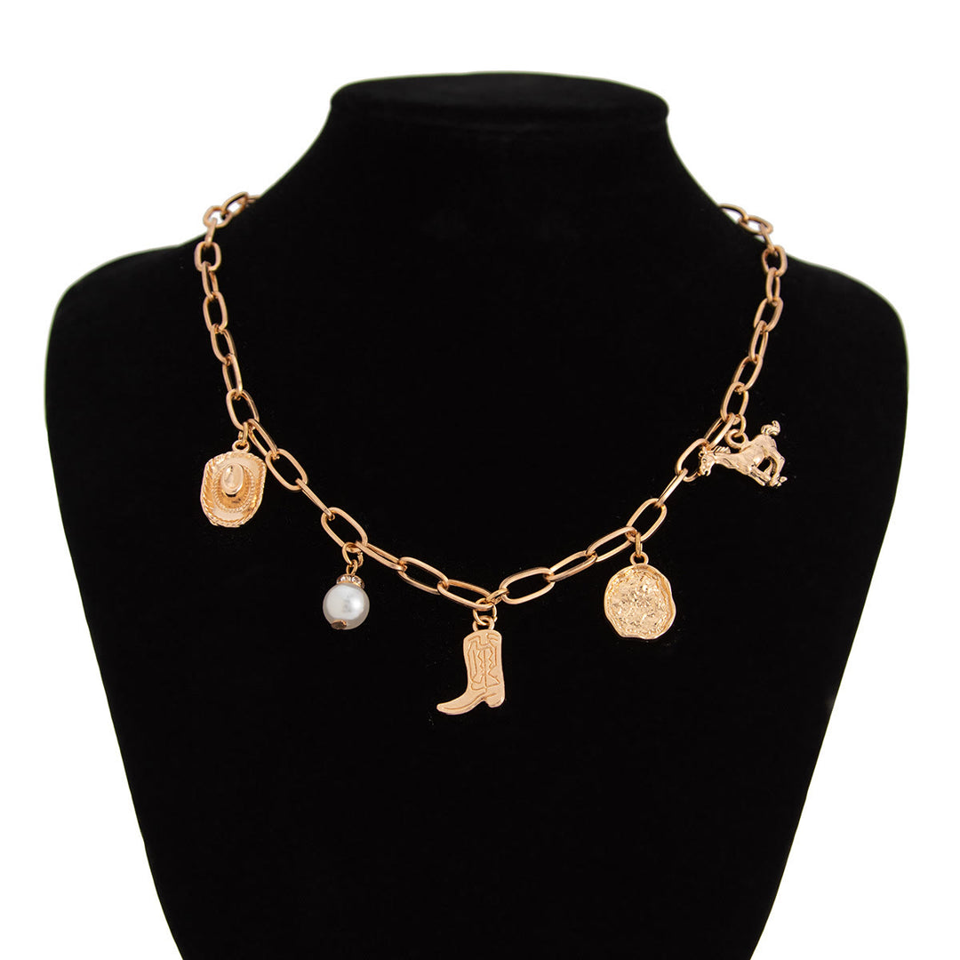 Collana squisita da donna con più elementi in stile occidentale - image 3