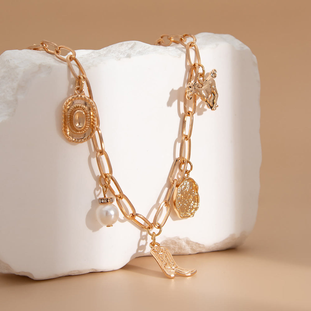 Collana squisita da donna con più elementi in stile occidentale - image 2