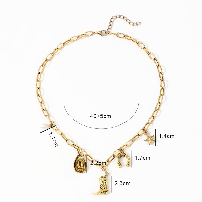Collana in metallo da donna a tema cowboy western - image 4