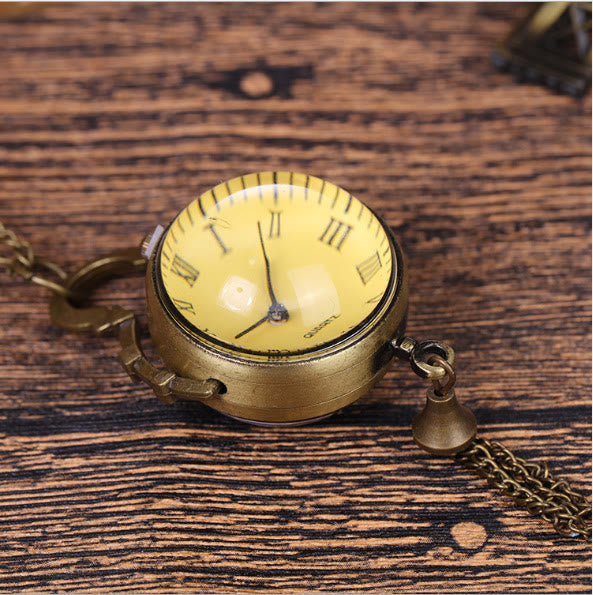Orologio da tasca al quarzo unisex retrò di grandi dimensioni e lusso - image 0