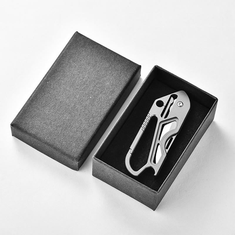 Portachiavi con coltello pieghevole portatile EDC per esterni - image 7