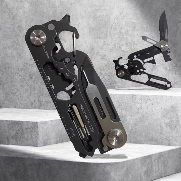 Portachiavi con coltello pieghevole portatile multifunzionale EDC-Tool - image 1