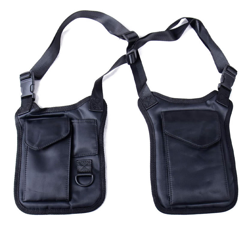 Borsa da spalla nascosta antifurto per esterni, aderente e a tracolla - Nero - image 2
