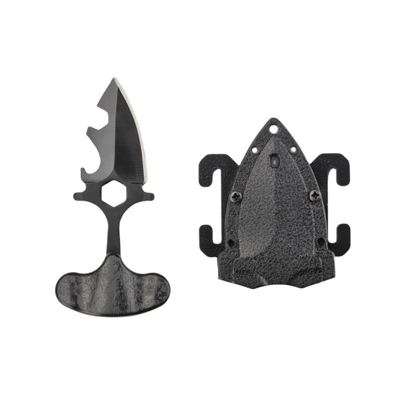 Mini coltello nero portatile EDC per autodifesa da esterno - Nero - image 3