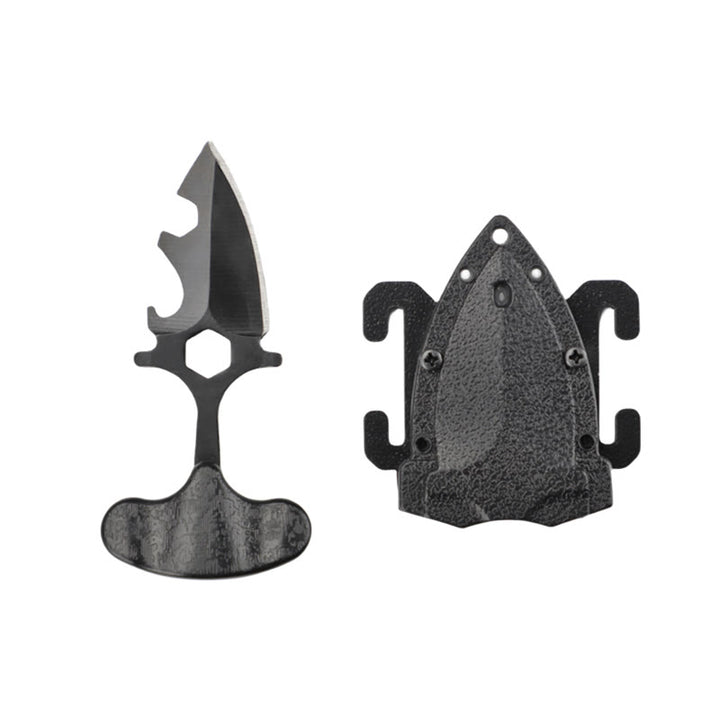 Mini coltello nero portatile EDC per autodifesa da esterno - Nero - image 3