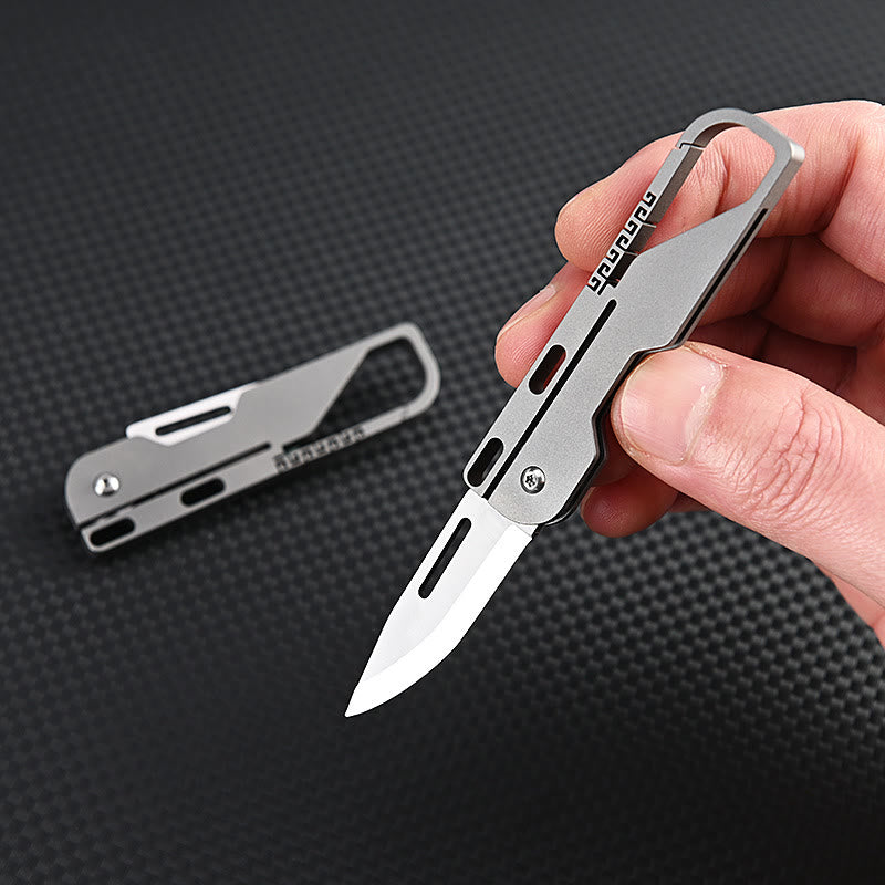 Coltello pieghevole multifunzionale in lega di titanio EDC-Tool portachiavi - image 2