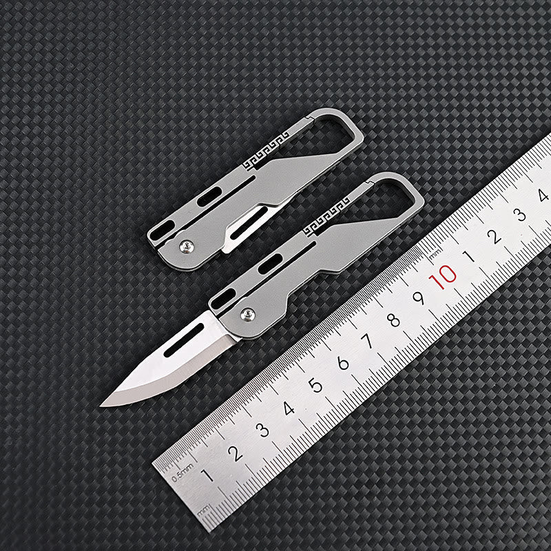 Coltello pieghevole multifunzionale in lega di titanio EDC-Tool portachiavi - image 7