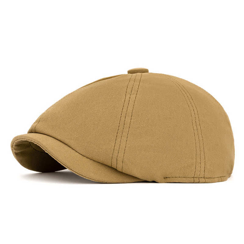 Cappello basco ottagonale retrò britannico primaverile ed estivo - Cachi - Regolabile (22 1/2"-24") - image 1
