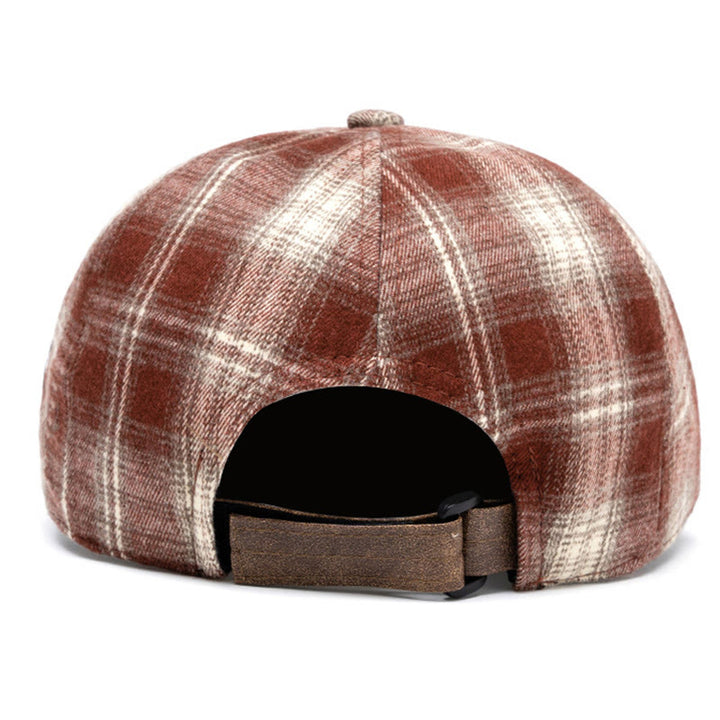 Berretto a quadri versatile, retrò e artistico, autunno e inverno - image 5