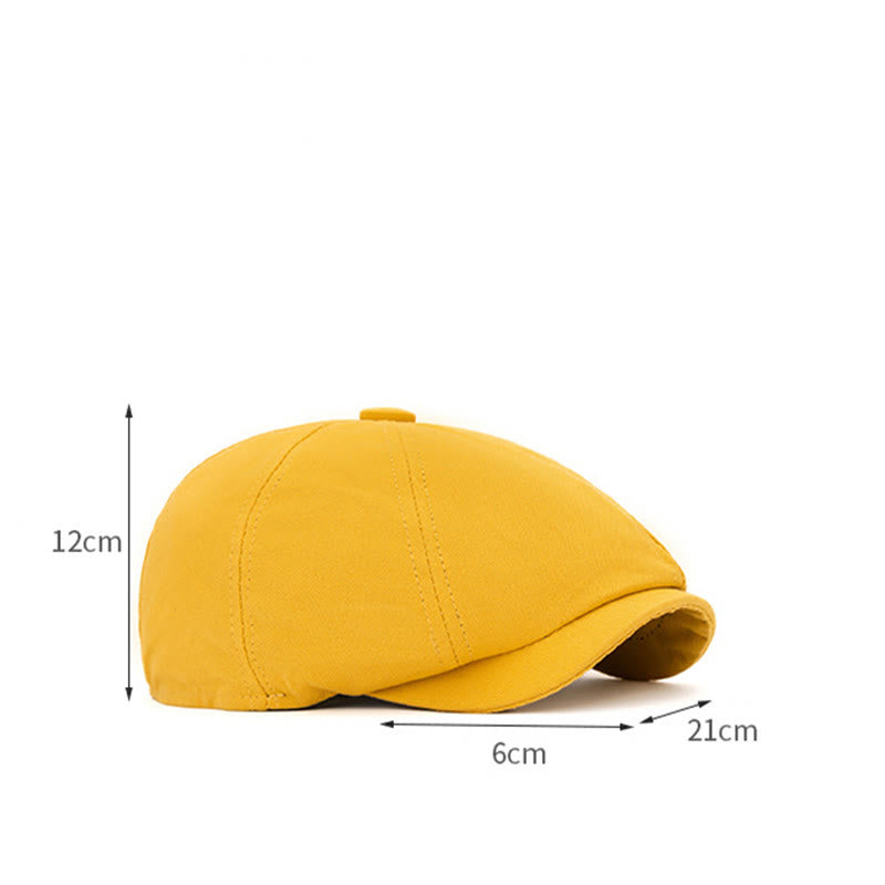 Cappello basco ottagonale retrò britannico primaverile ed estivo - image 10