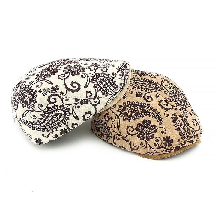Cappello basco personalizzato in stile etnico con stampa di anacardi - image 3