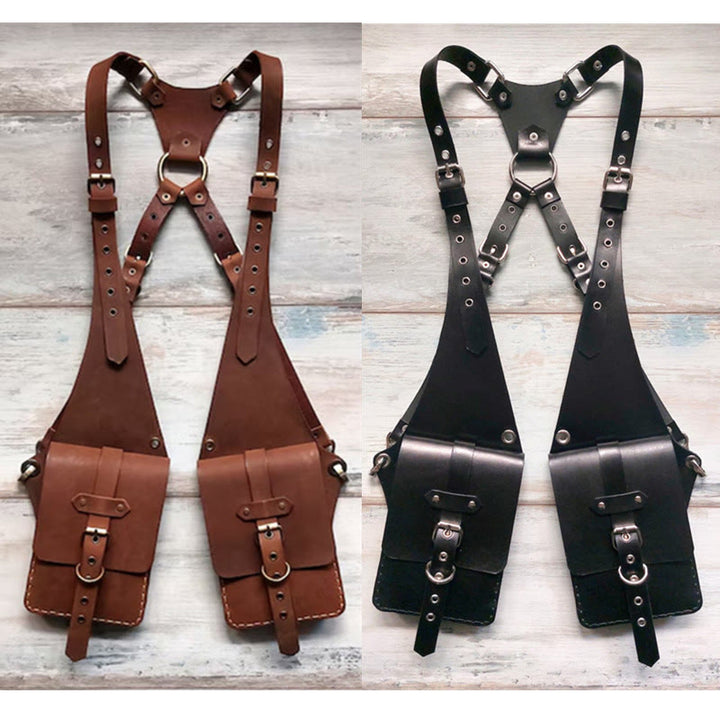 Borsa a tracolla in pelle antifurto per cellulare, stile punk retrò - image 7