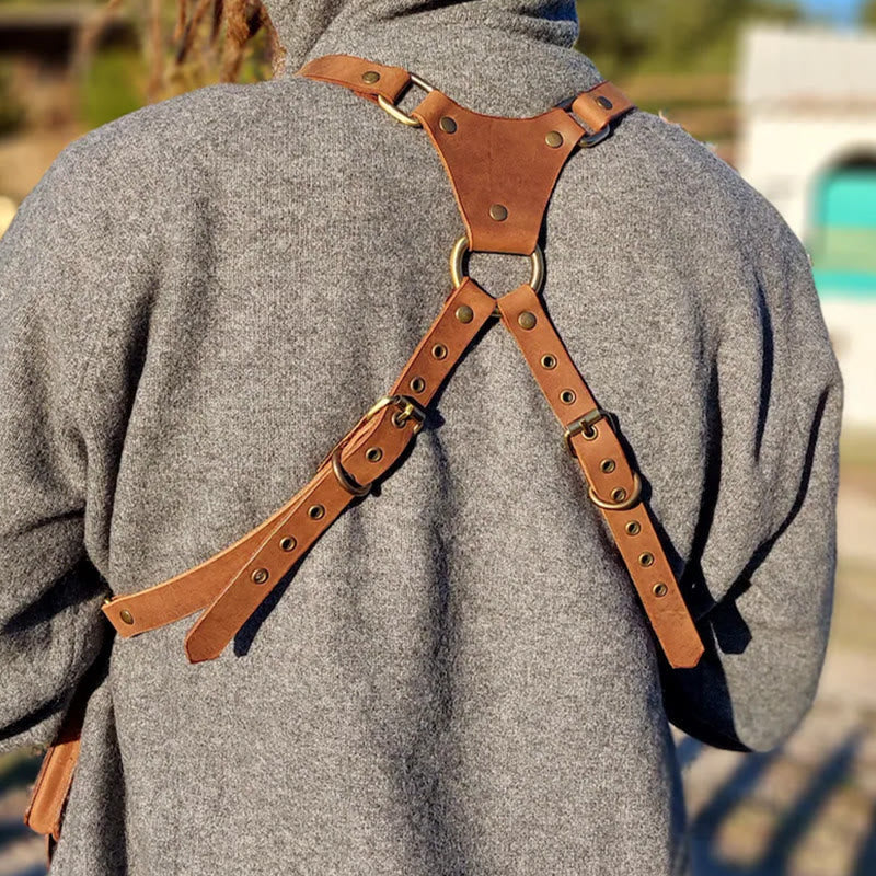 Borsa a tracolla in pelle antifurto per cellulare, stile punk retrò - image 2