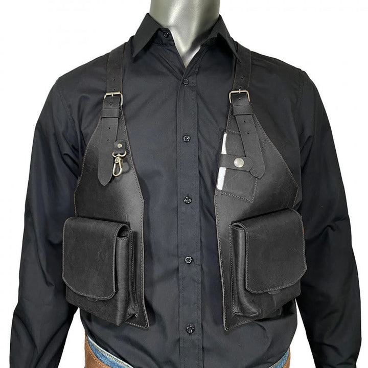 Borsa a tracolla ascellare con portafoglio grande in stile medievale - image 2