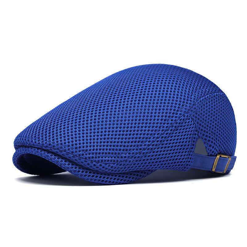 Cappello basco estivo in rete tinta unita con parte superiore piatta - Reale - Regolabile (22"-23 5/8") - image 12
