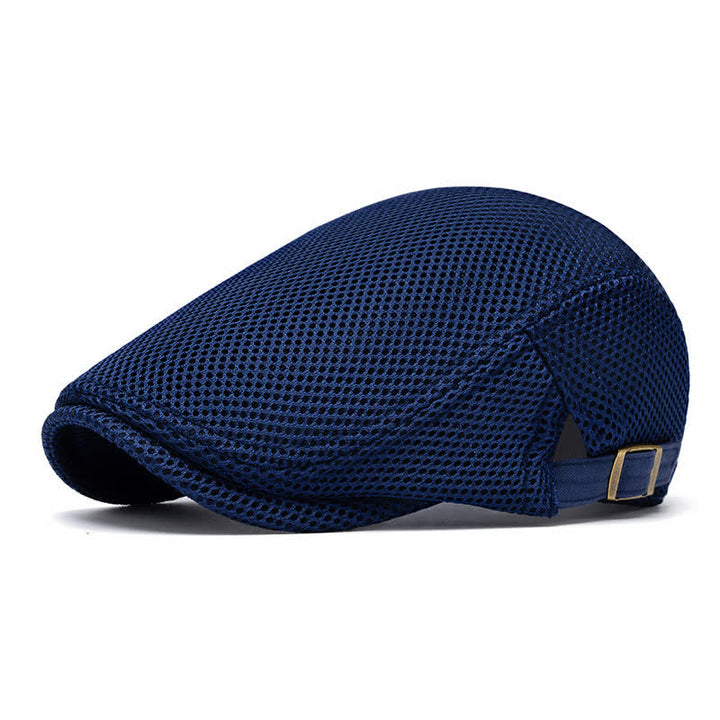 Cappello basco estivo in rete tinta unita con parte superiore piatta - Marina - Regolabile (22"-23 5/8") - image 8