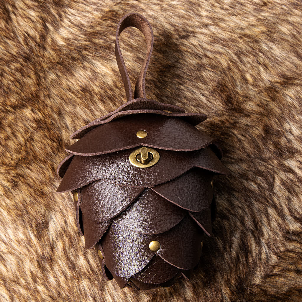 Borsa a tracolla personalizzata a forma di pigna retrò da donna - Pigna - Marrone - image 3
