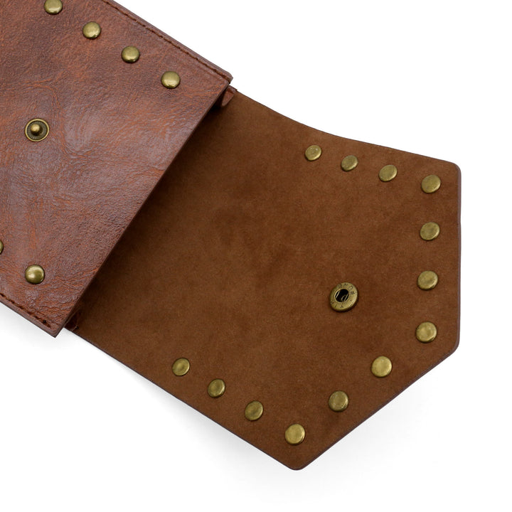 Cintura da cosplay di Halloween in stile medievale con borsa a tracolla con rivetti - image 10
