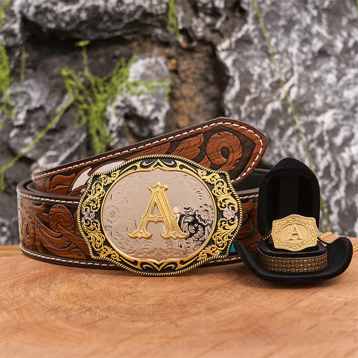 Set di collana in oro con fibbia per cintura fai da te con iniziale in oro nero - Fascio - Cintura di piume marroni - 40 - image 8