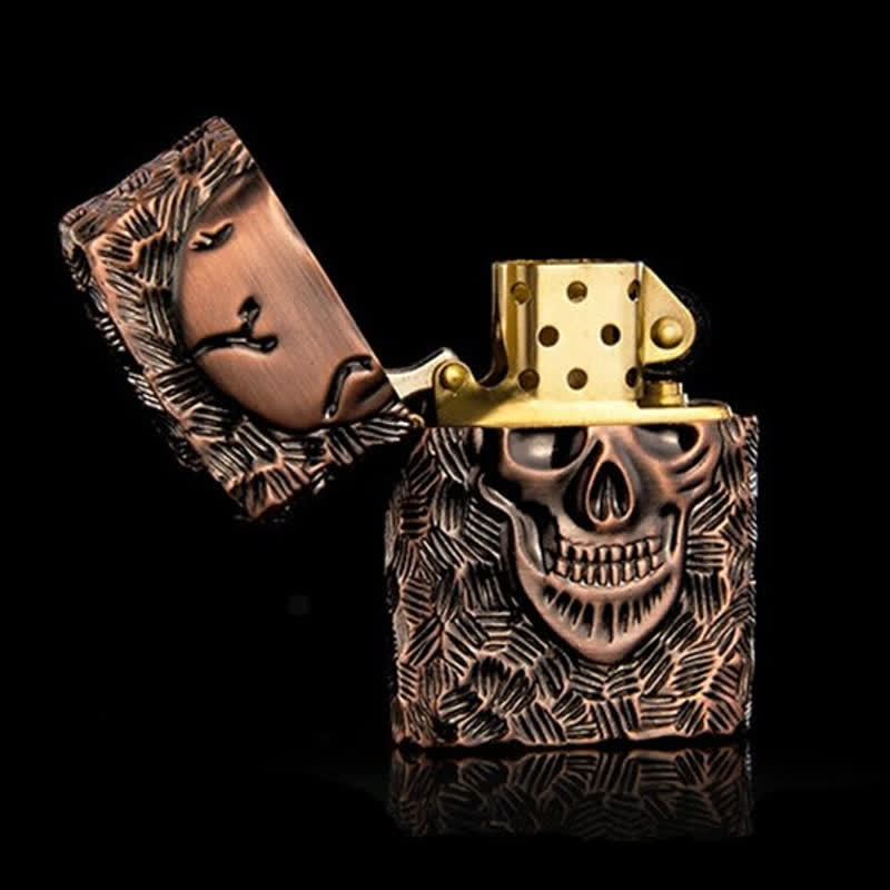 Accendino a cherosene ricaricabile con scheletro di Halloween dominante - image 7
