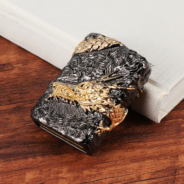 Accendino a cherosene ricaricabile Tonardo Gold & Black Dragon - image 8