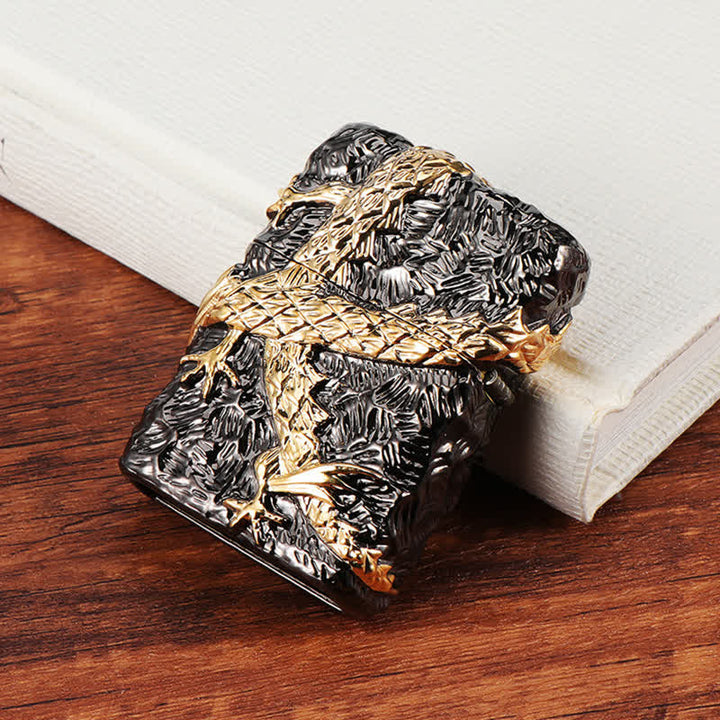Accendino a cherosene ricaricabile Tonardo Gold & Black Dragon - image 8