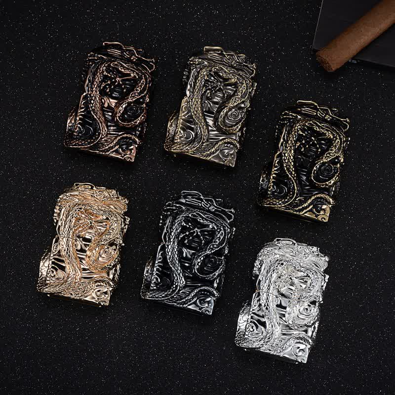 Accendino a cherosene ricaricabile Retro Collection Relief Dragon - image 1