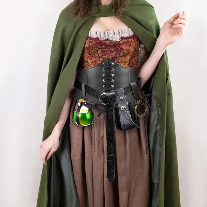 Accessori per cosplay di Halloween, bottiglia alchemica, cintura vichinga, 5 pezzi - image 3