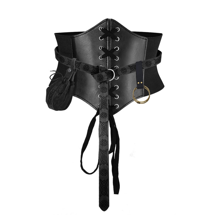 Accessori per cosplay di Halloween, bottiglia alchemica, cintura vichinga, 5 pezzi - 4 pezzi - Nero - XL (32,7 pollici / 83 cm) - image 11