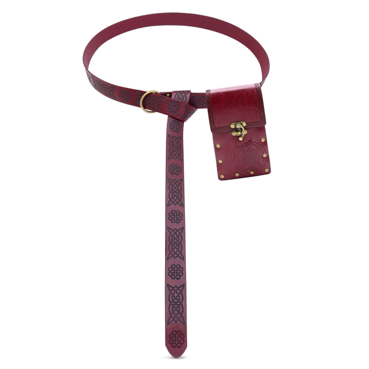 Cintura vichinga con bottiglia alchemica, accessorio per cosplay retrò di Halloween - Cintura con borsa - Rosso - image 12