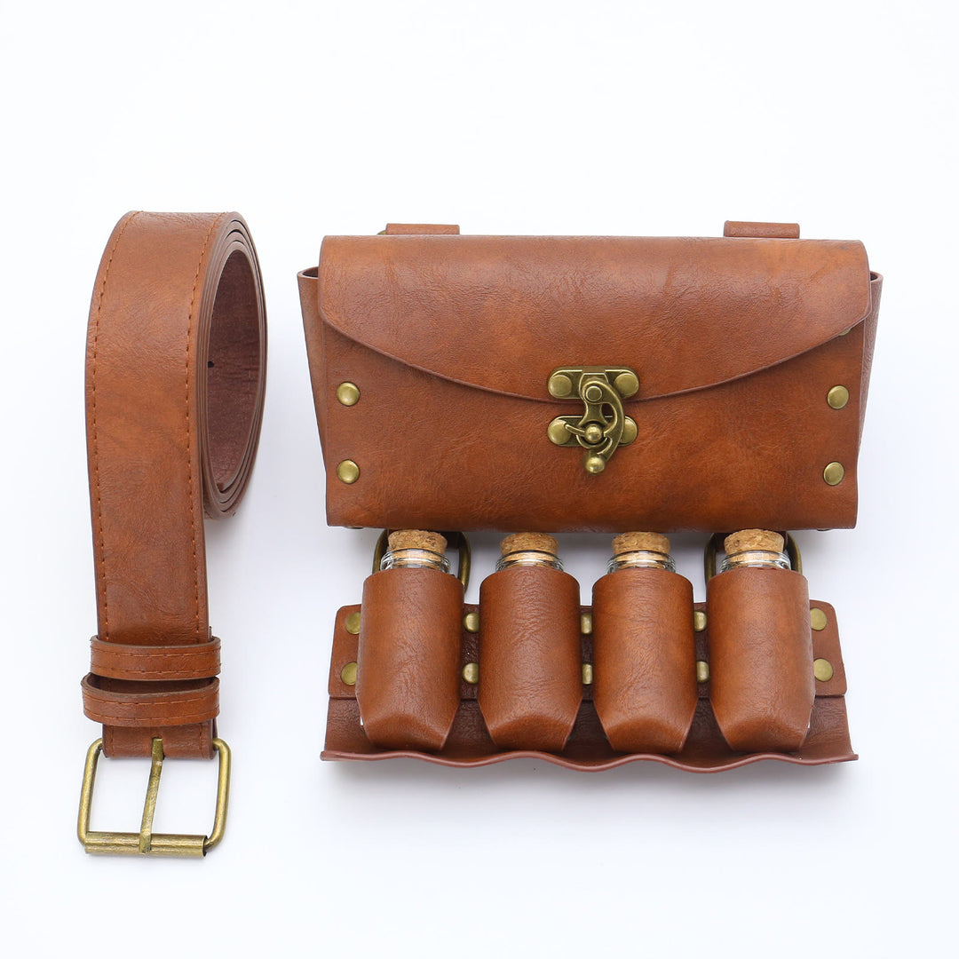 Marsupio con bottiglia magica, accessorio per cosplay di Halloween, cintura vichinga, 3 pezzi - image 6