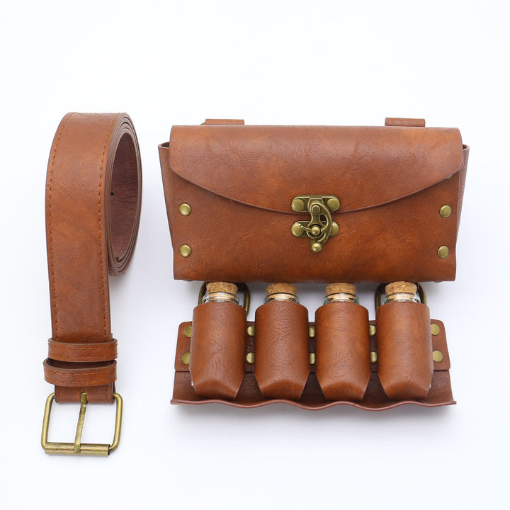 Marsupio con bottiglia magica, accessorio per cosplay di Halloween, cintura vichinga, 3 pezzi - image 6