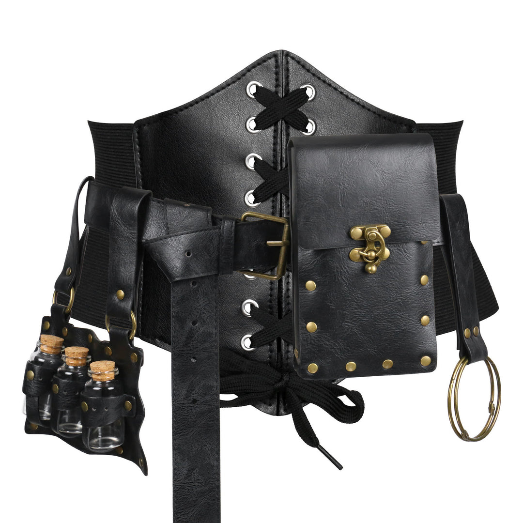 Set di cinture vichinghe per cosplay di Halloween da donna, 5 pezzi - image 3