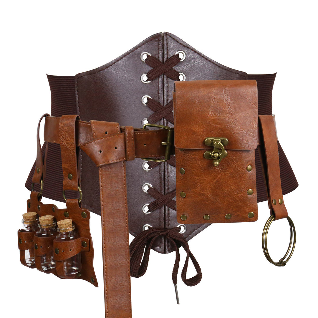 Set di cinture vichinghe per cosplay di Halloween da donna, 5 pezzi - image 1