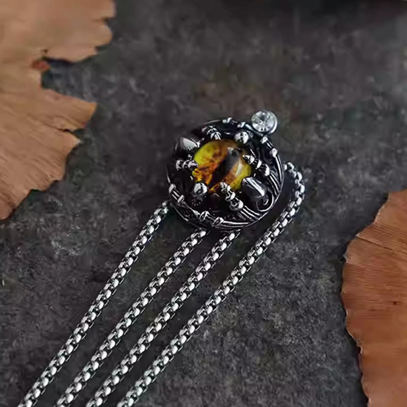 Cravatta Bolo in acciaio con artigli da demone retrò fatti a mano - image 6