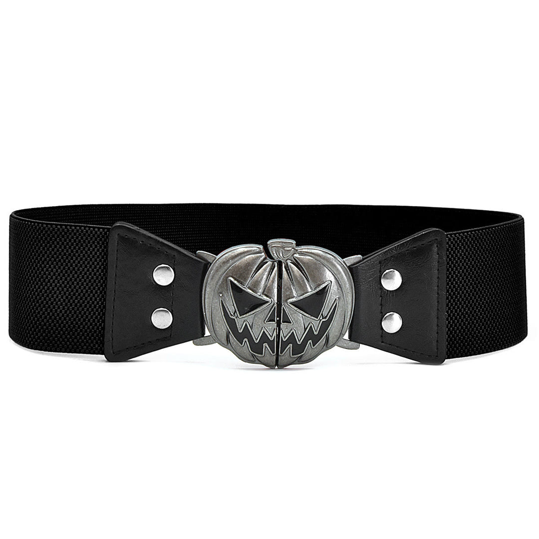 Cintura corsetto da donna a forma di testa di zucca di Halloween - Nero - 48" - image 2