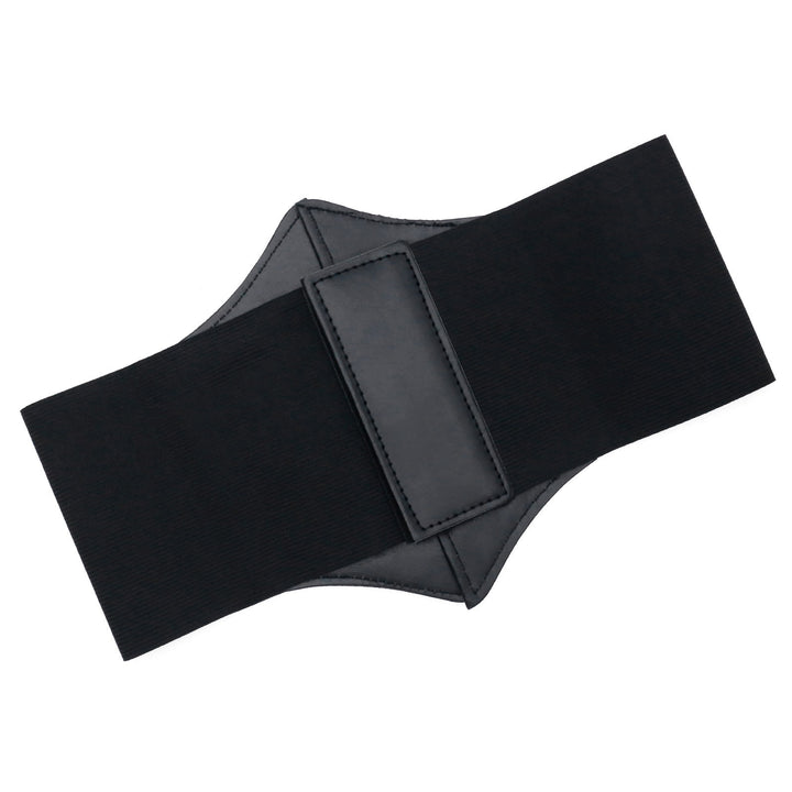 Cintura corsetto con fibbia e cinturino elegante da donna nera - image 8