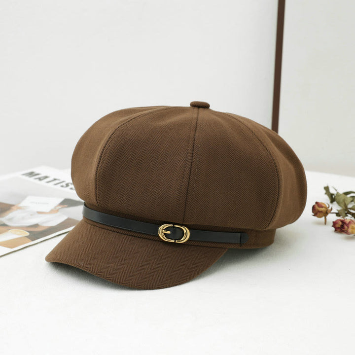 Cappello invernale da donna in stile retrò britannico - Caffè - M (22"-22 7/8") - image 3