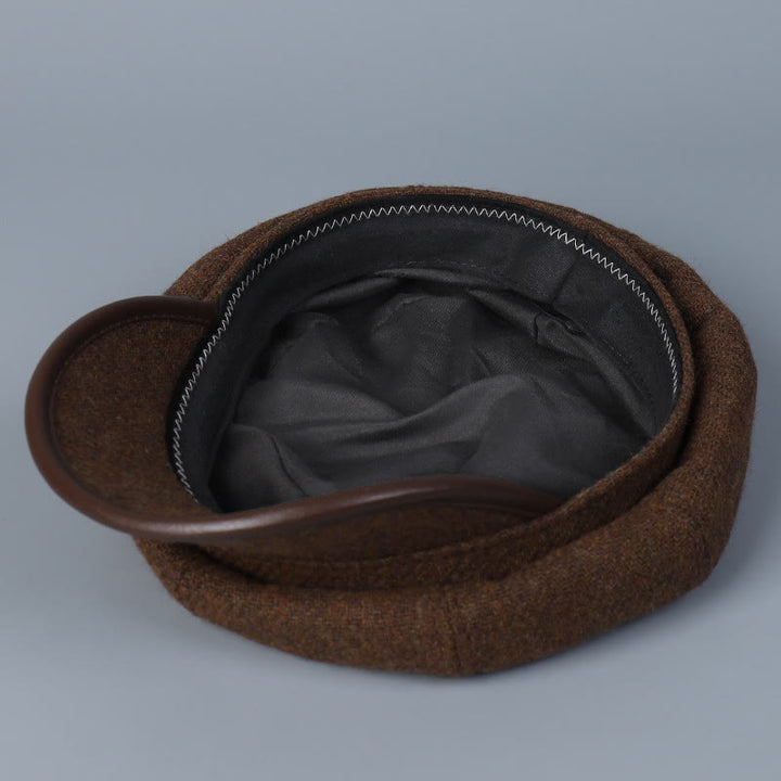 Cappello invernale da donna alla moda e semplice con bordo coprente - image 6