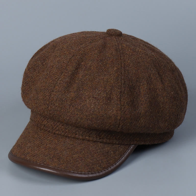 Cappello invernale da donna alla moda e semplice con bordo coprente - Caffè - M (22"-22 7/8") - image 0