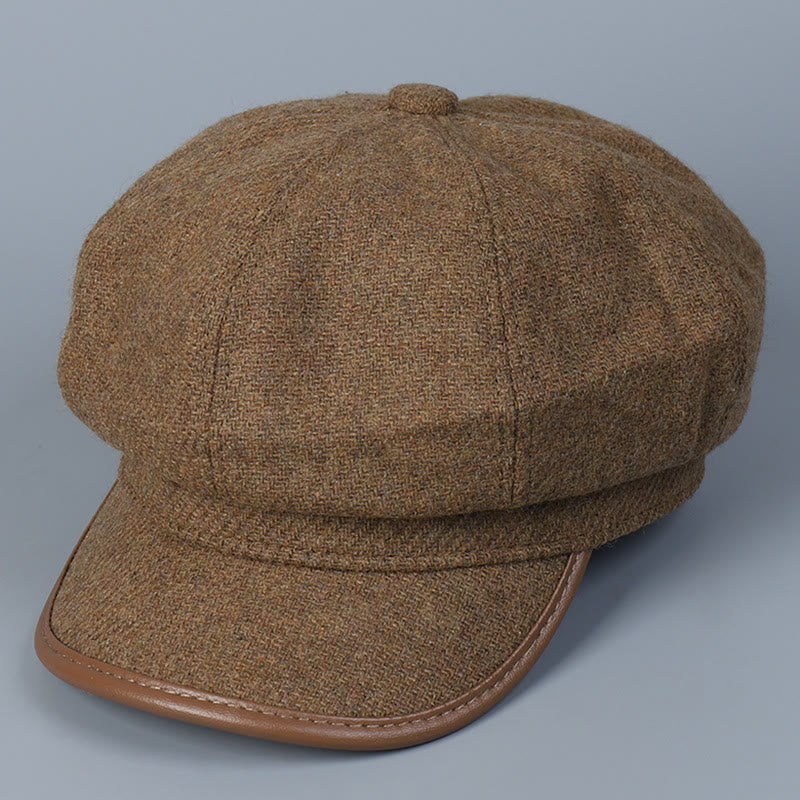 Cappello invernale da donna alla moda e semplice con bordo coprente - Cammello - M (22"-22 7/8") - image 9