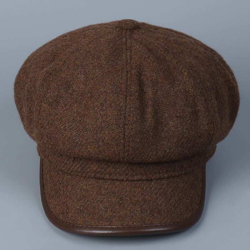 Cappello invernale da donna alla moda e semplice con bordo coprente - image 2