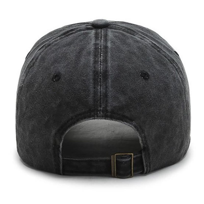 Cappello da baseball lavato ricamato con fantasma e zucca di Halloween - image 1