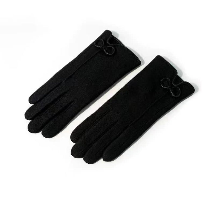 Guanti da donna con fiocco e cuore - Nero - image 7