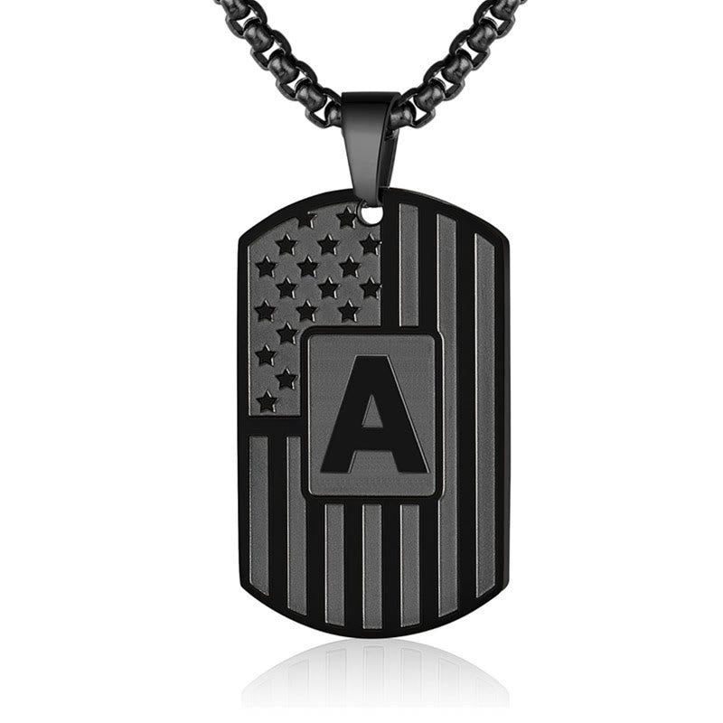 Collana con targhetta identificativa per cani con bandiera americana - image 4