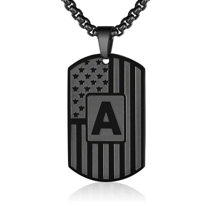 Collana con targhetta identificativa per cani con bandiera americana - image 4