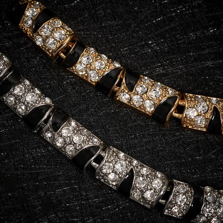 Spilla da uomo con grande tigre maestosa e strass scintillanti di lusso - image 9